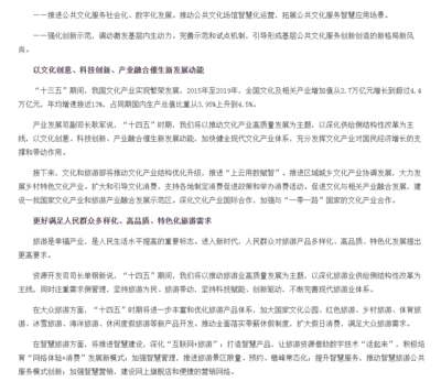 《“十四五”文化和旅游發(fā)展規(guī)劃》 以數(shù)字文化創(chuàng)意內(nèi)容服務引領文化強國建設